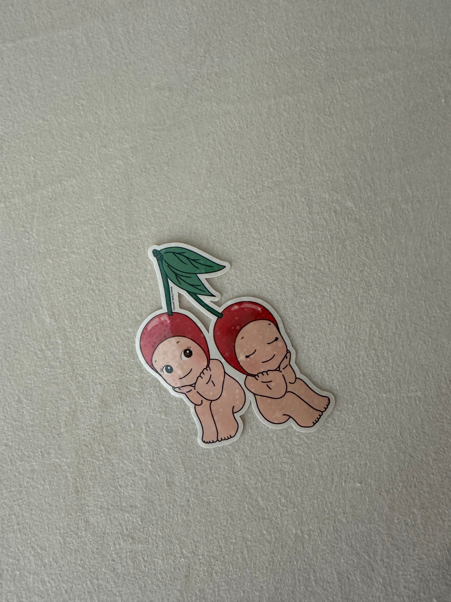 Cherry Cherub Sticker