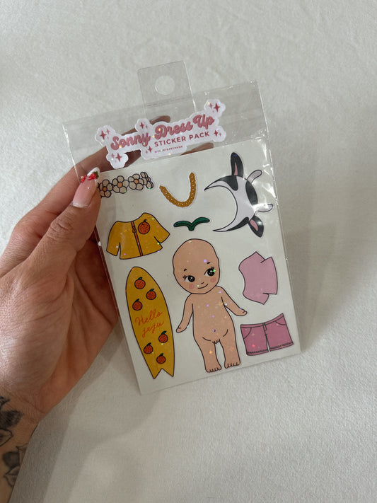 Cherub reusable stickers dress up pack