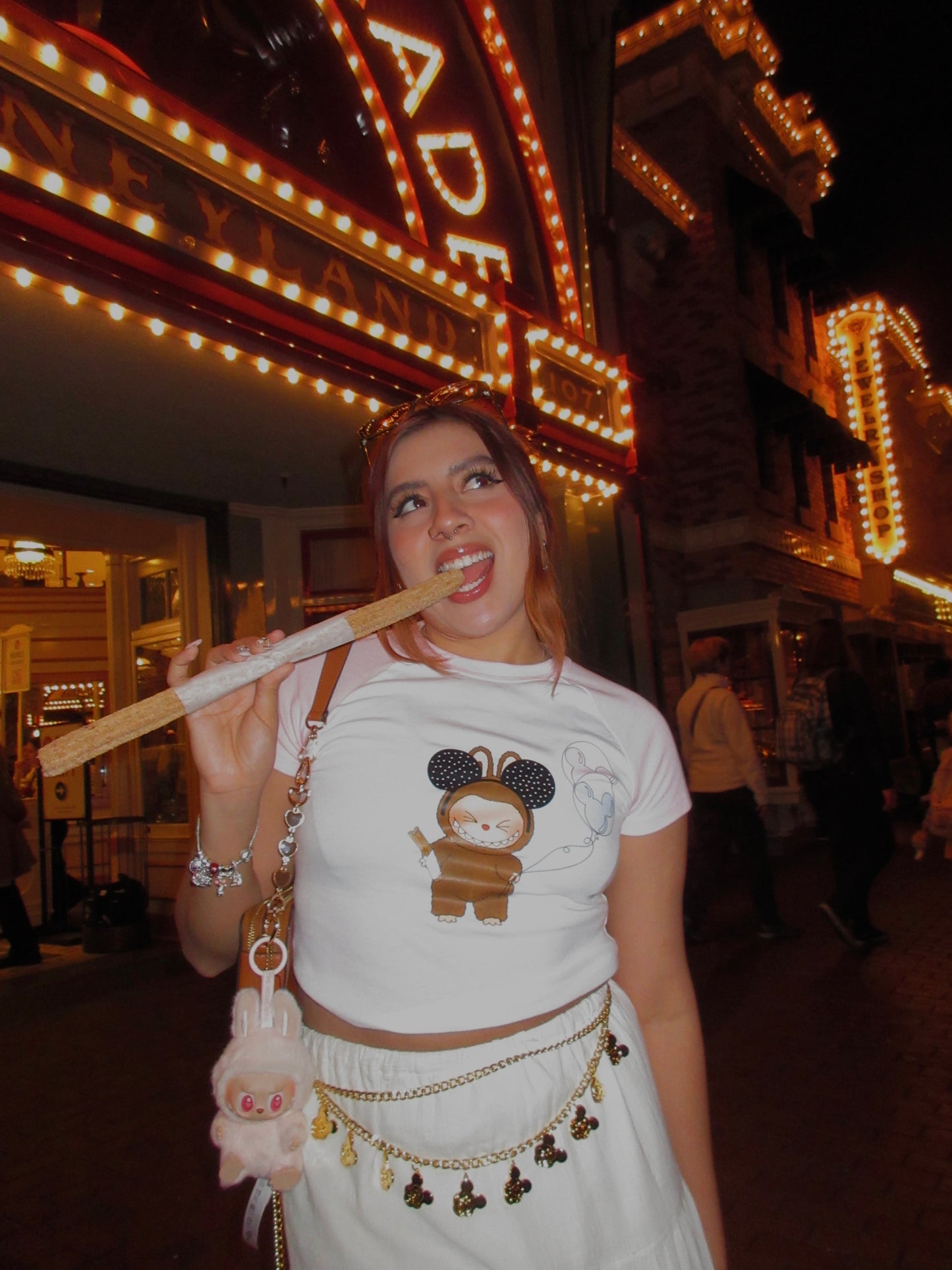 Labubu Disney baby tee