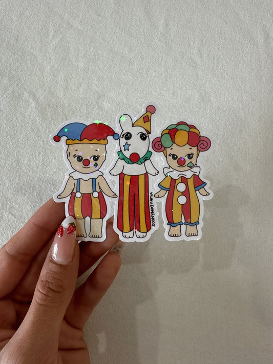 Circus Cherub Trio Sticker