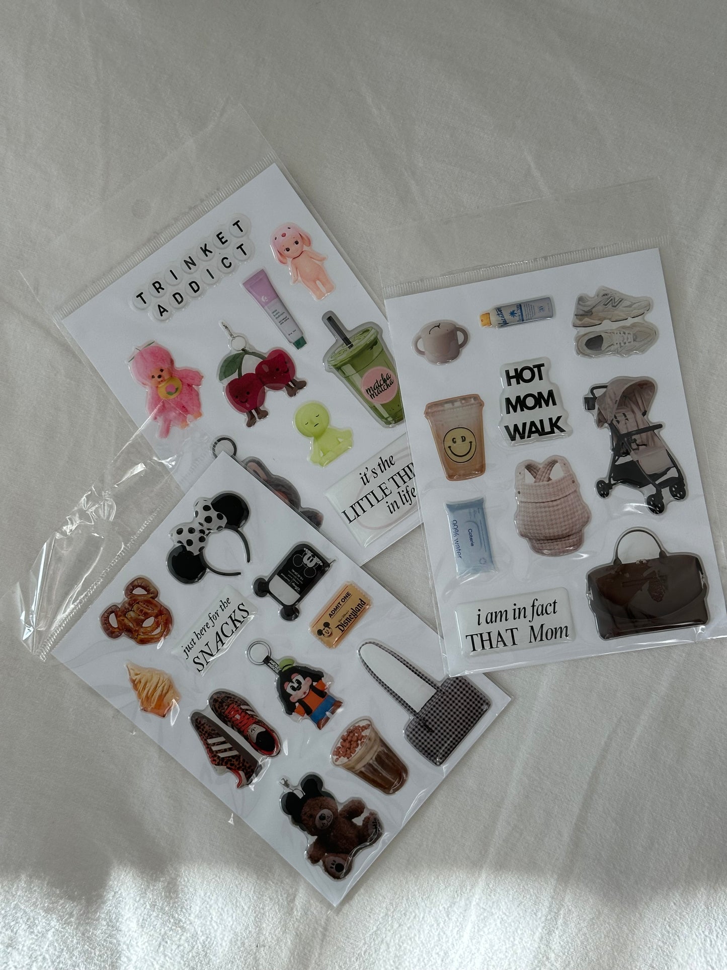 3D resin Sticker Sheets (BOGO 50%)