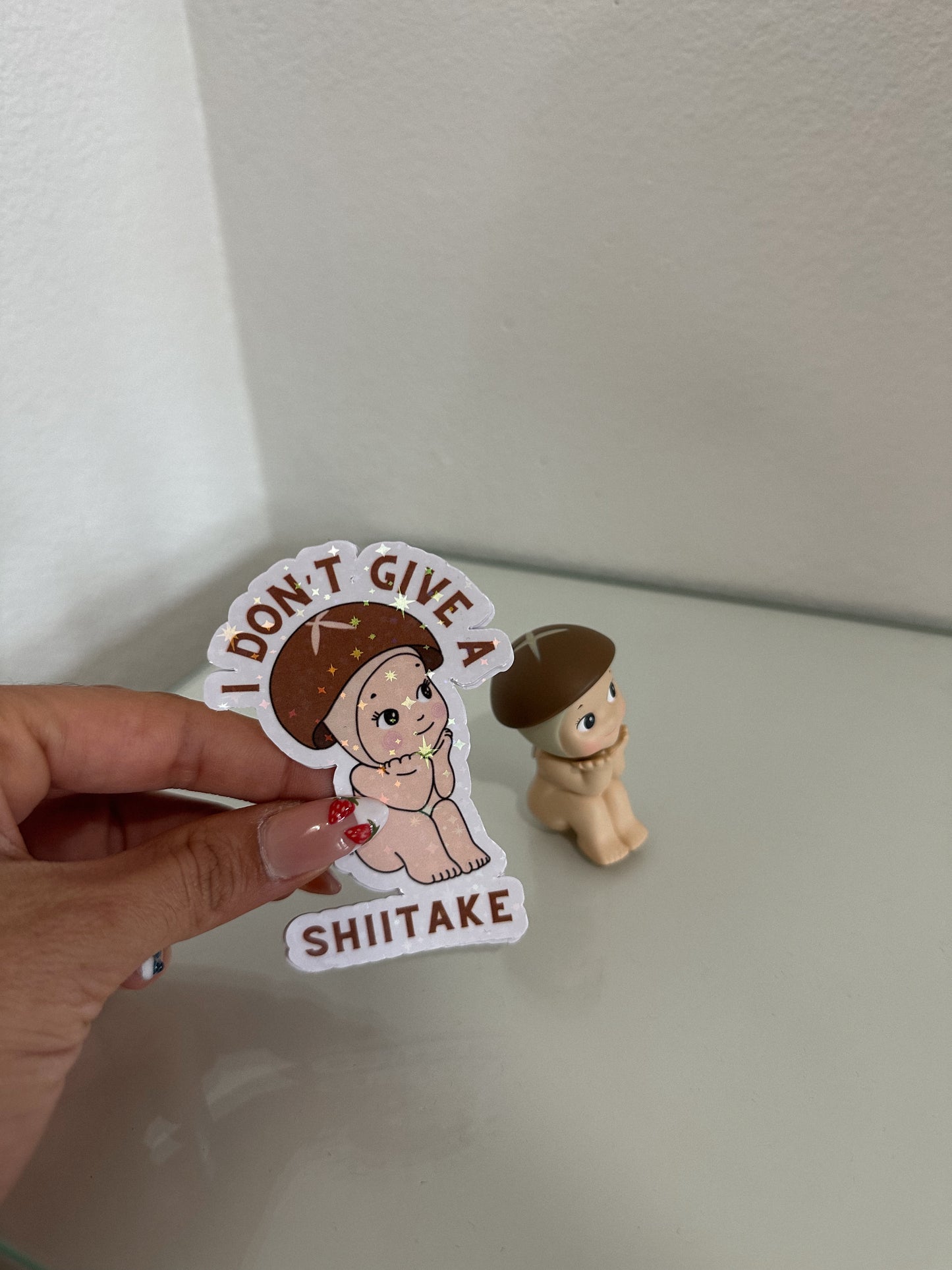 “I don’t give a Shiitake” angel sticker