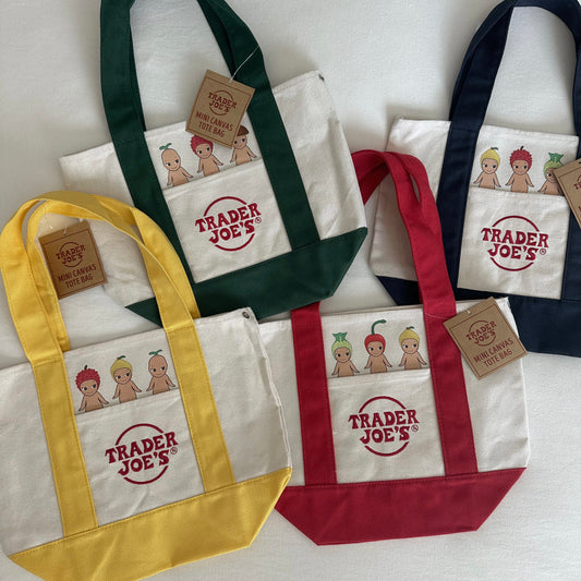 Limited Edition Trader Joe’s x Sonny Angel totes