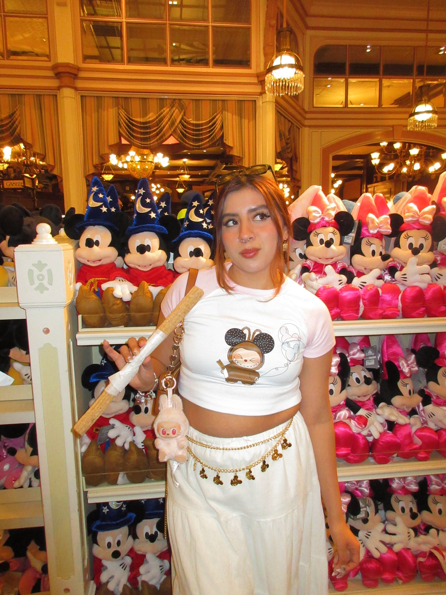 Labubu Disney baby tee