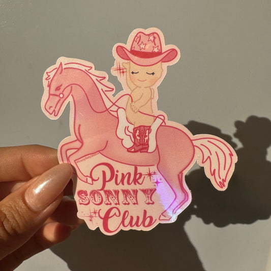Pink Sonny Club sticker