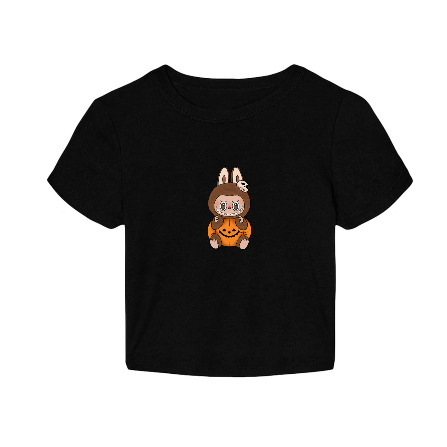 Pumpkin Labubu baby tee