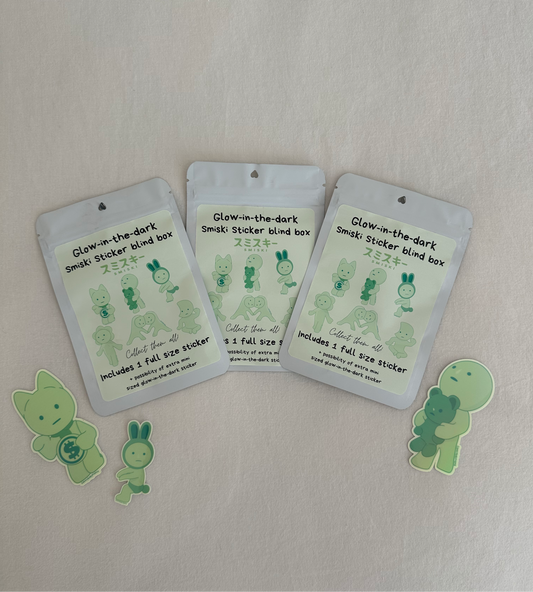 Green guy Glow in the Dark Stickers