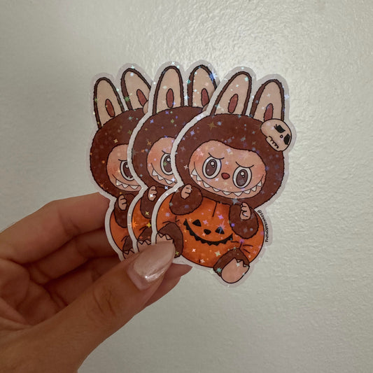 Pumpkin Labubu Sticker
