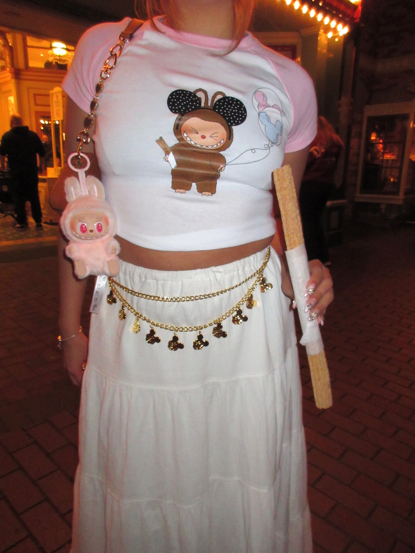 Labubu Disney baby tee