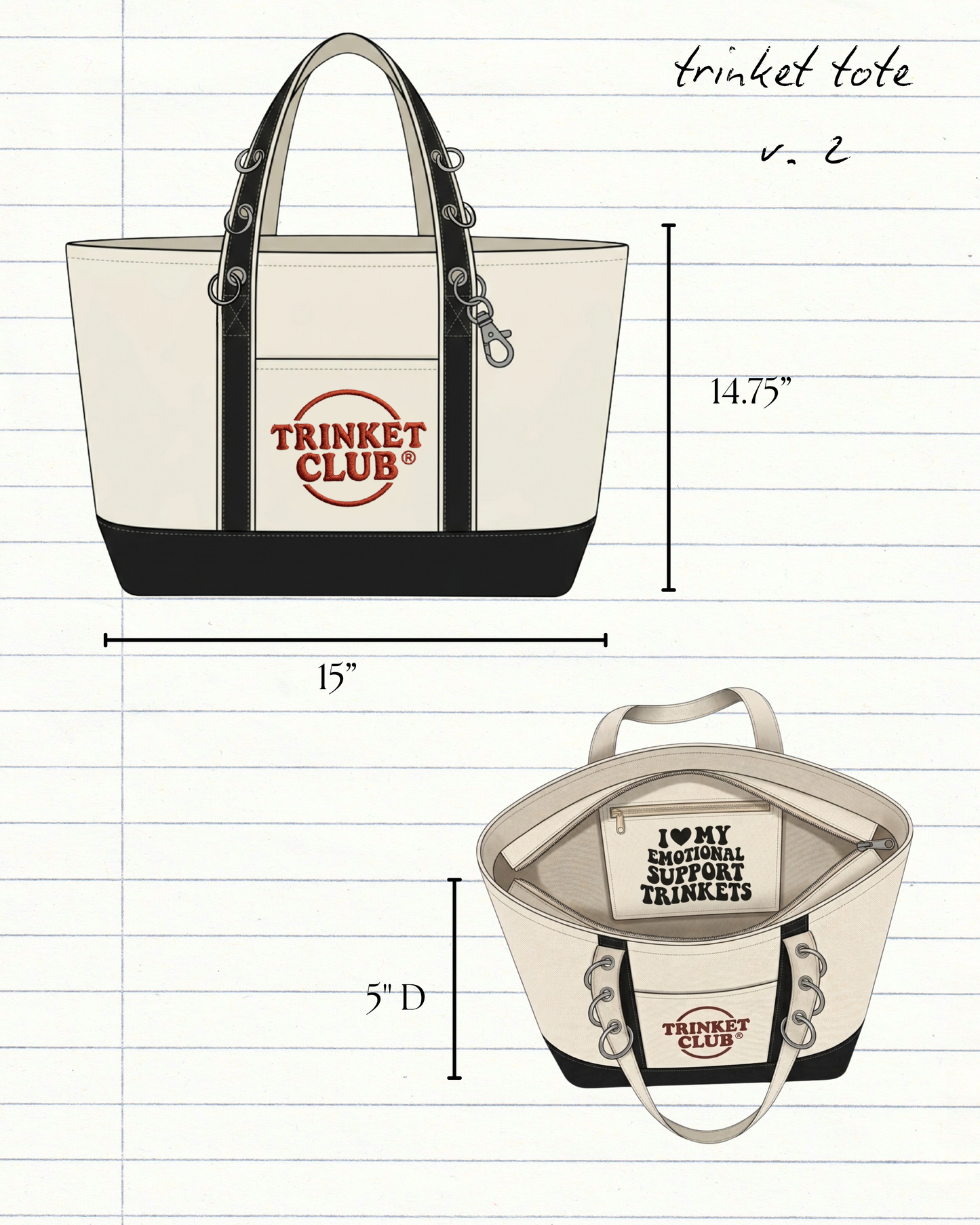 Trinket Club Weekender Tote