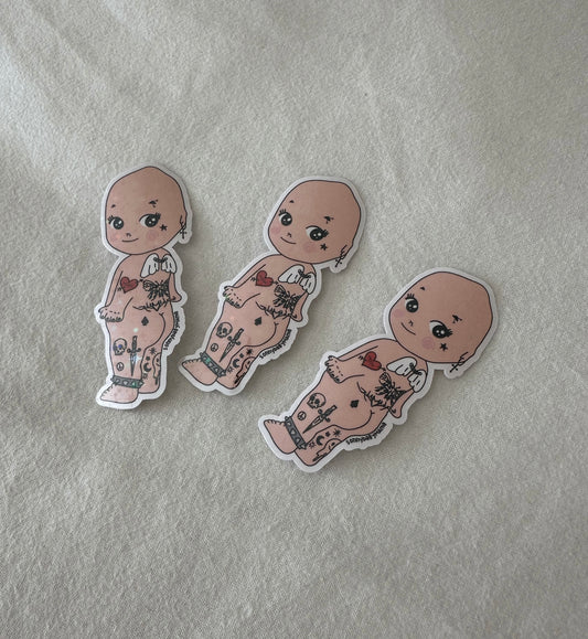 Cherub Baby Tattoo Sticker